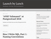 Tablet Screenshot of launchbylunch.com